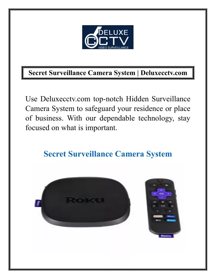 secret surveillance camera system deluxecctv com