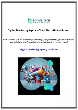 Digital Marketing Agency Charlotte | Abovebits.com
