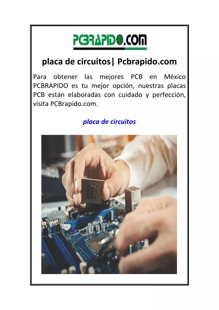 placa de circuitos pcbrapido com