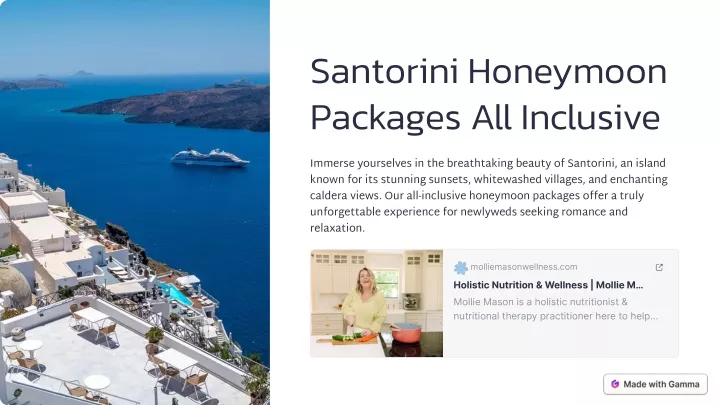 santorini honeymoon packages all inclusive