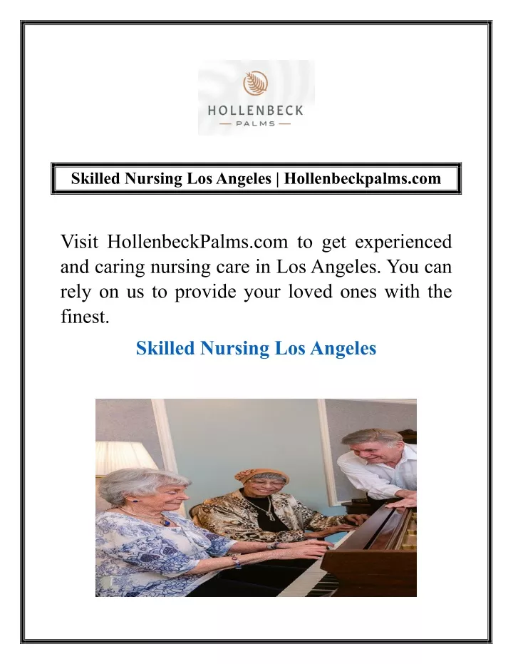 skilled nursing los angeles hollenbeckpalms com