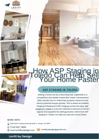 How ASP Staging in Toledo Can Help Sell Your Home Faster