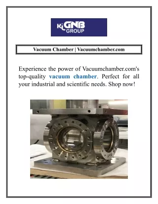 Vacuum Chamber | Vacuumchamber.com