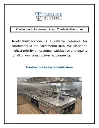 Contractors In Sacramento Area | Truelinebuilders.com