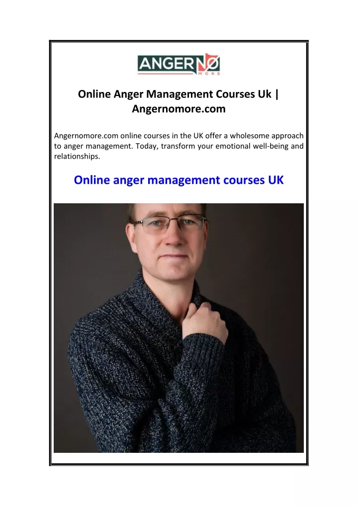 online anger management courses uk angernomore com