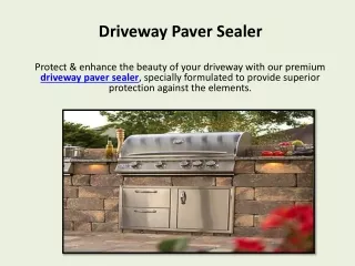 Driveway Paver Sealer