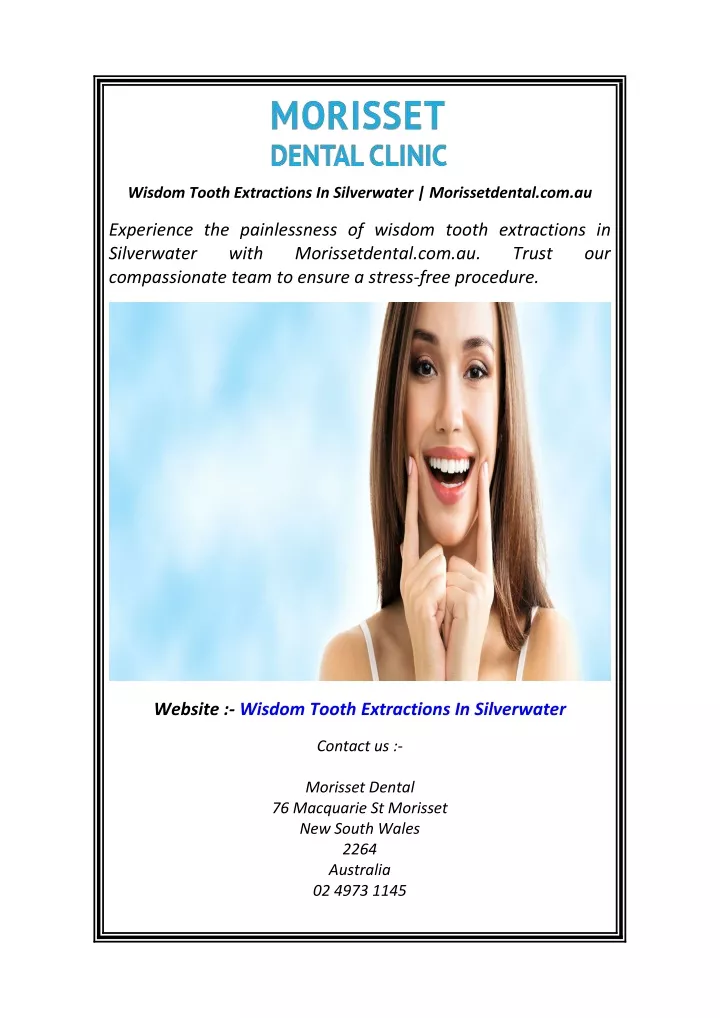 wisdom tooth extractions in silverwater