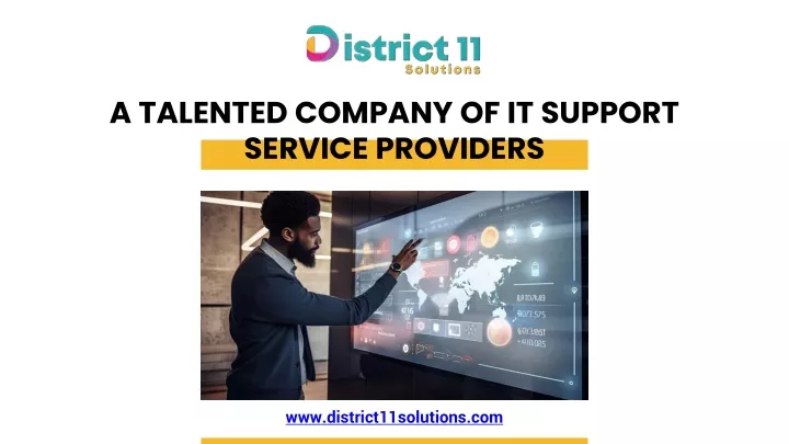 a talented company of it support service providers