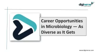 Career Opportunities in Microbiology — As Diverse as It Gets