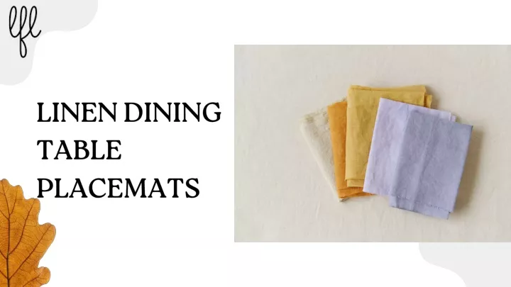 linen dining table placemats