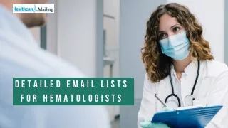 Detailed Email Lists for Hematologists