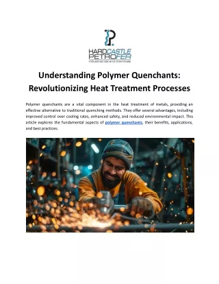 understanding polymer quenchants revolutionizing