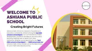 Creating Bright Futures at Ashiana Public School