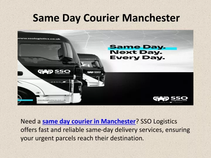 same day courier manchester