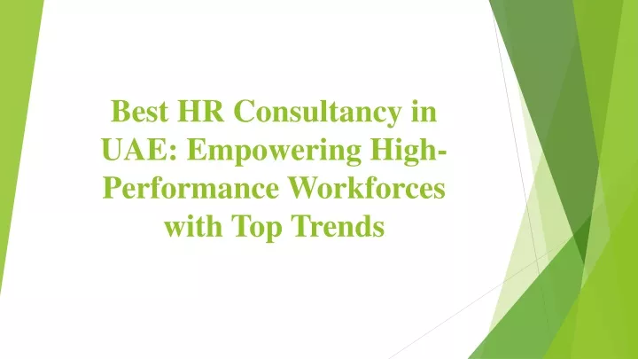 best hr consultancy in uae empowering high performance workforces with top trends