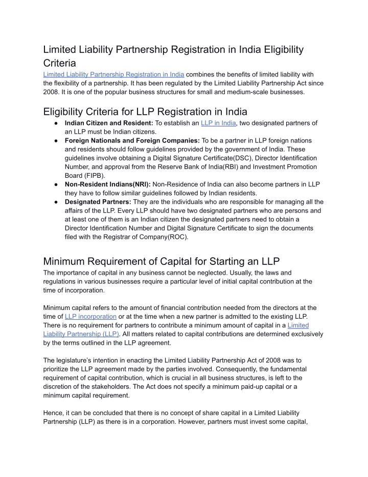 limited liability partnership registration