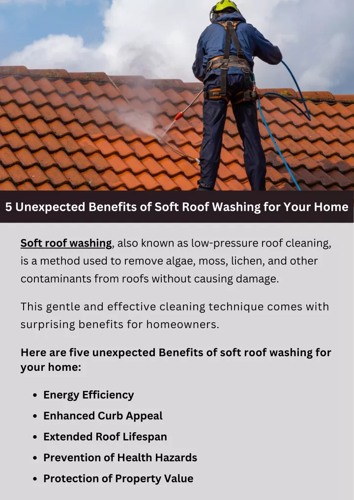 5 unexpected benefits of soft roof washing