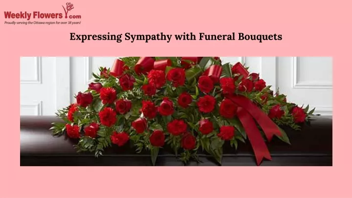 expressing sympathy with funeral bouquets