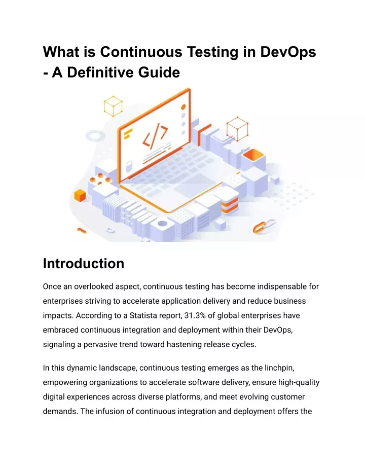 what is continuous testing in devops a definitive