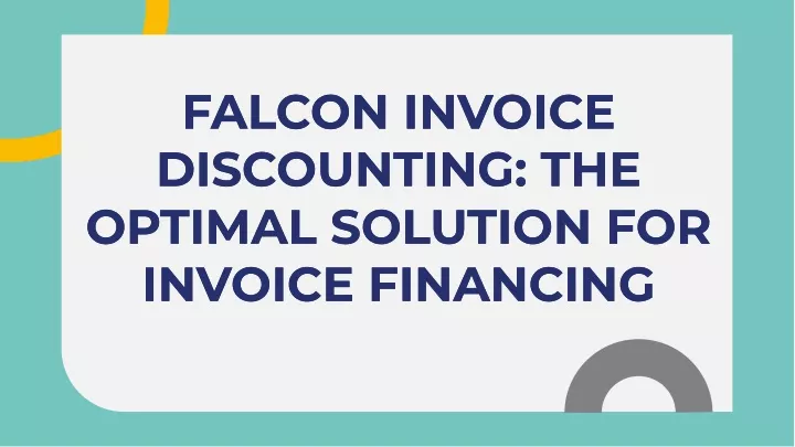 falcon invoice discounting the optimal solution