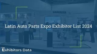 latin auto parts expo exhibitor list 2024