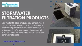 Keeping waterways clean with stormwater filtration