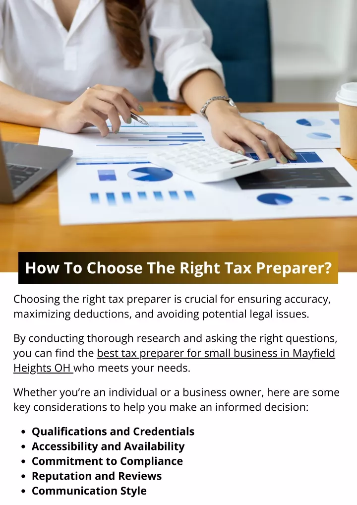 how to choose the right tax preparer