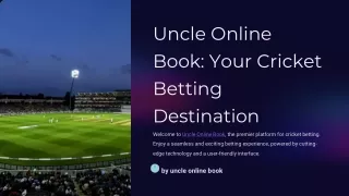 Uncle Online Book-Your Cricket Betting  Destination