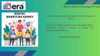 Trusted Digital Marketing Agency for Your Business | W3era