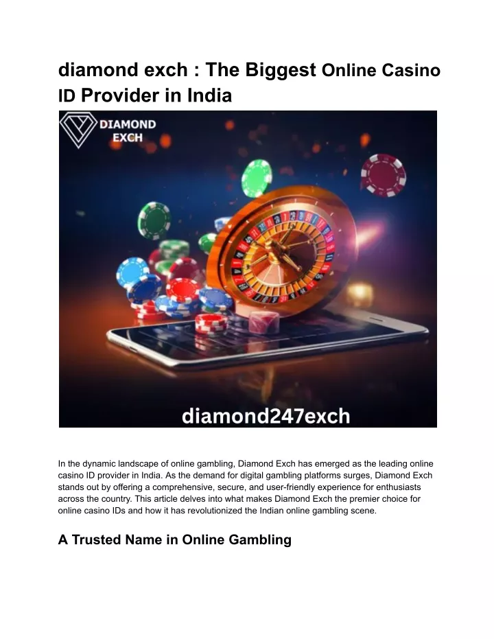 diamond exch the biggest online casino