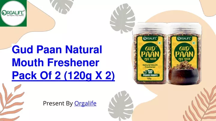 gud paan natural mouth freshener pack of 2 120g