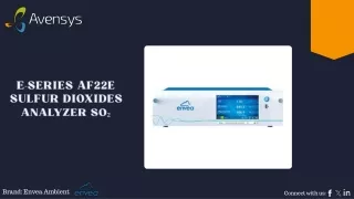 e series af22e sulfur dioxides analyzer so