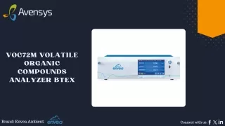 VOC72M Volatile Organic Compounds Analyzer BTEX