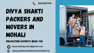 Divya Shakti Packers and Movers in Mohali