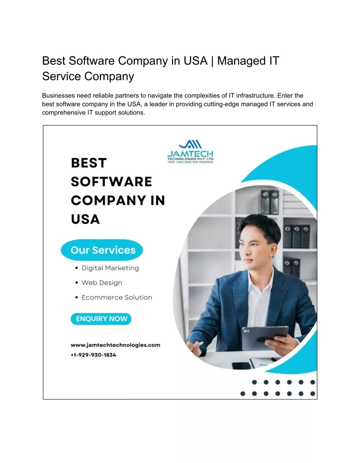 best software company in usa managed it service