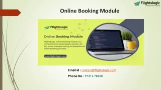 Online Booking Module