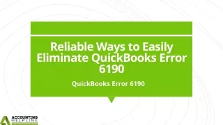 How to end Error 6190 in QuickBooks Desktop in no time