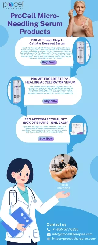 Transform Your Skin with ProCell Micro-Needling Serums | Procell Therapies