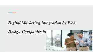 Digital Marketing Integration by Web Design Companies in Dubai