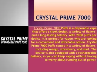 Crystal Prime 7000