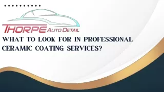 what to look for in professional ceramic coating