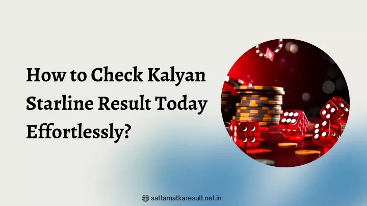 how to check kalyan starline result today