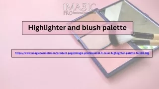 Highlighter and blush palette