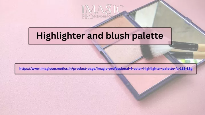 highlighter and blush palette