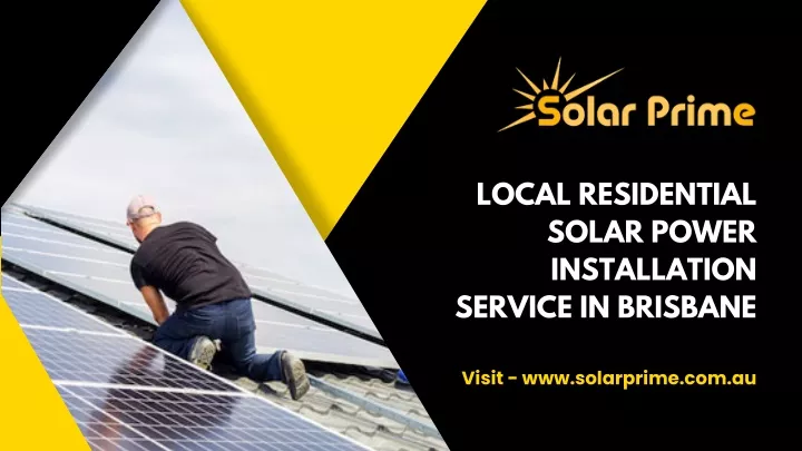 local residential solar power installation