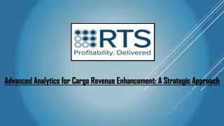 Advanced Analytics for Cargo Revenue Enhancement