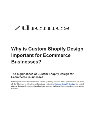 Why is a customizable B2B Shopify theme important to your brand?
