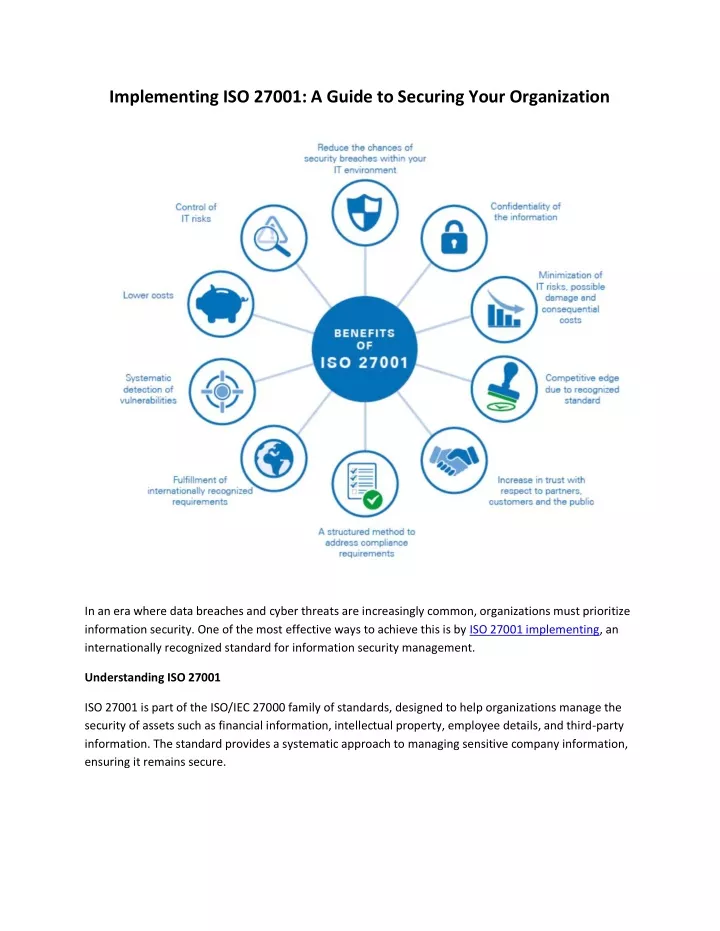 PPT - Implementing ISO 27001: A Guide To Securing Your Organization ...