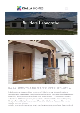 Builders Leongatha