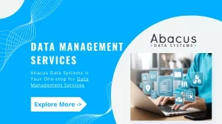 Data Management Services - Abacus Data Systems